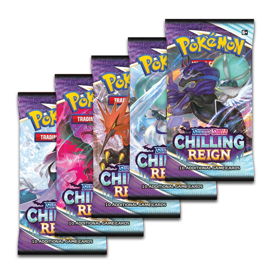 Pokémon TCG: Sword & Shield-Chilling Reign 6 Booster Pack Bundle