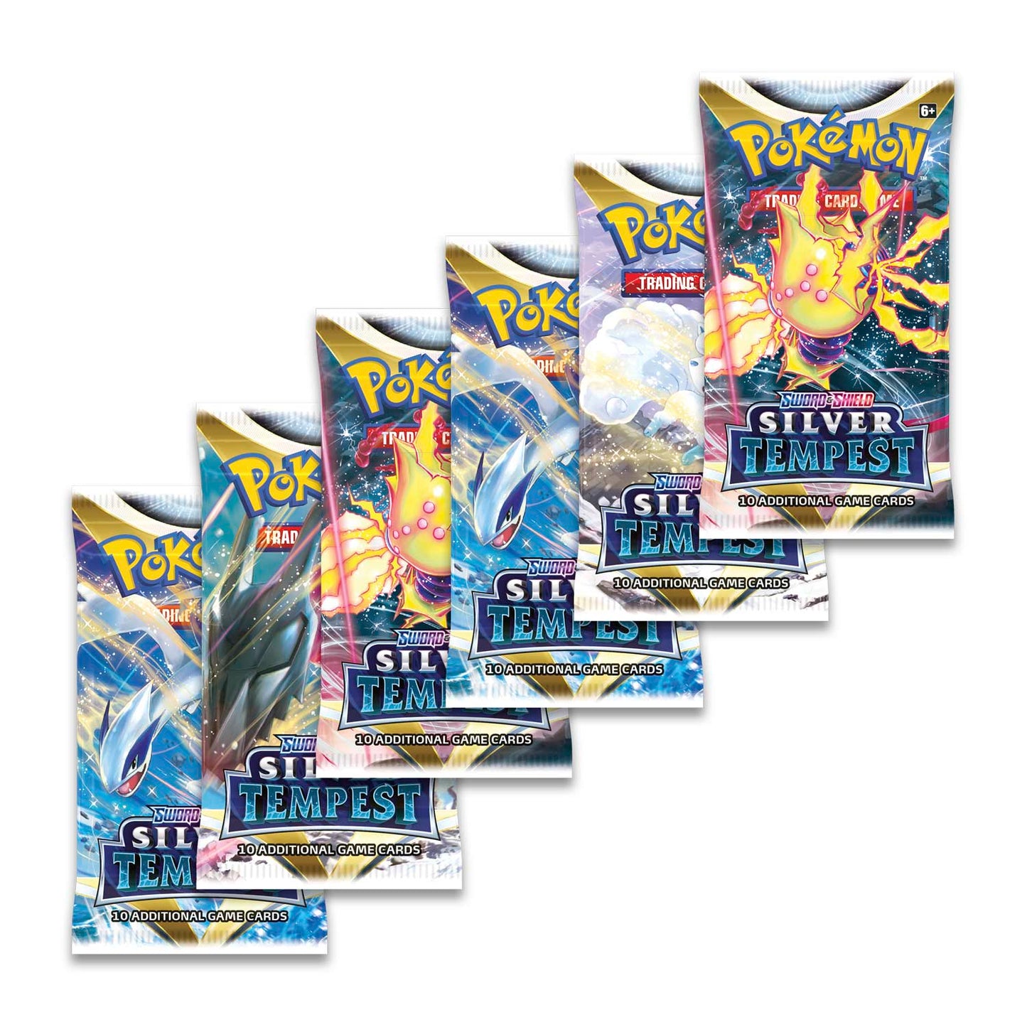 Pokémon TCG: Sword & Shield-Silver Tempest 6 Booster Pack Bundle