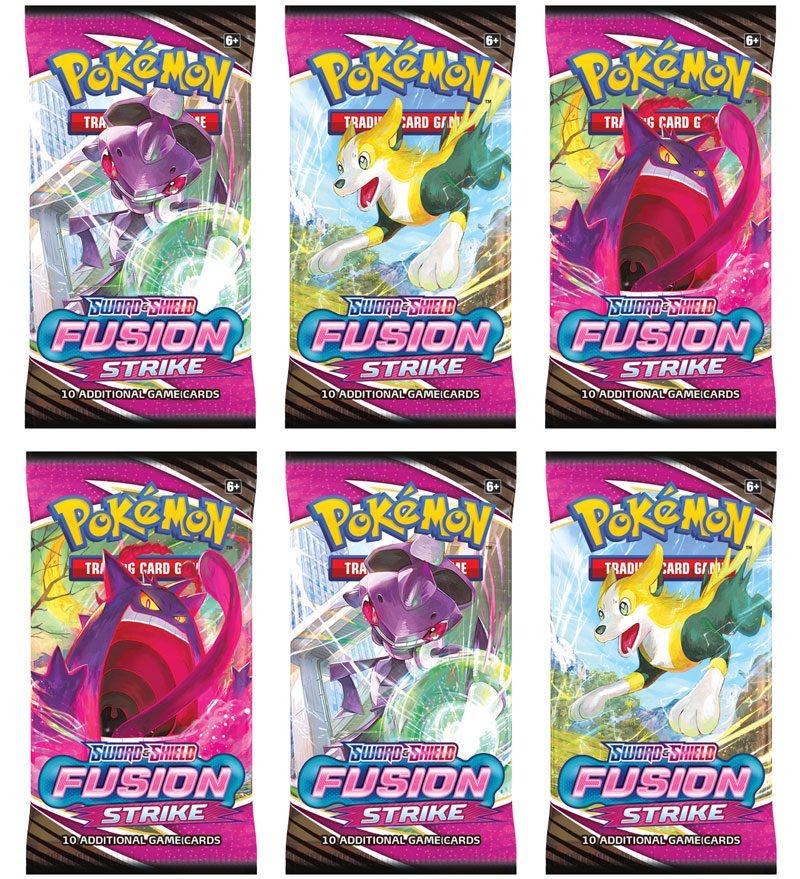 Pokémon TCG: Sword & Shield-Fusion Strike 6 Booster Pack Bundle